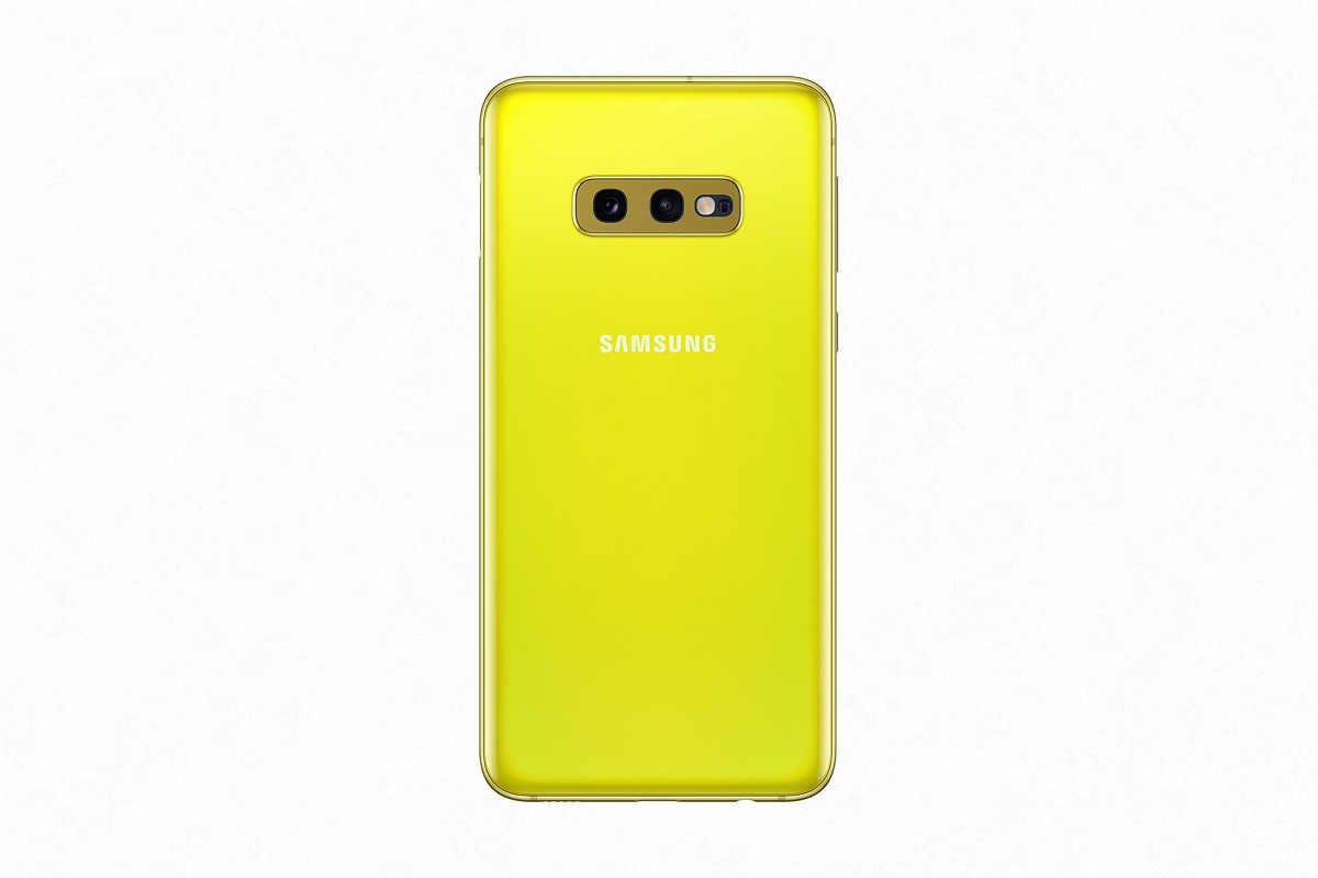 samsung galaxy s10e canary yellow